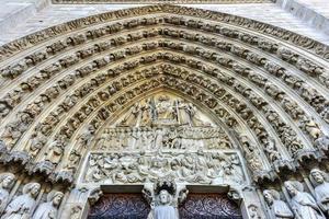 la célèbre cathédrale notre dame de paris, cathédrale de france. photo