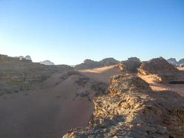 désert de wadi rum, jordanie photo
