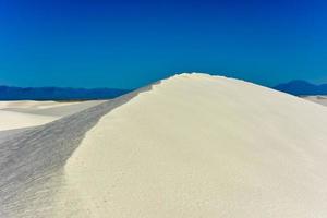 monument national des sables blancs au nouveau mexique. photo