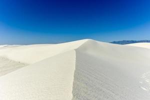 monument national des sables blancs au nouveau mexique. photo