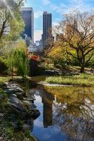 vue sur central park south à new york à l'automne. photo