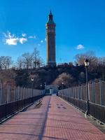 vue le long du pont haut est le plus ancien pont de new york entre harlem, manhattan et le bronx. photo