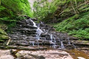 cascade dans le parc d'état de ricketts glen, pennsylvanie. photo