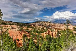 l'amphithéâtre du parc national de bryce canyon dans l'utah, états-unis. photo