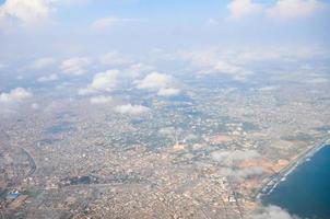 vue aérienne d'accra, ghana photo