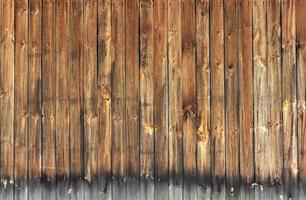 arrière-plan d'un mur de bois plat et patiné. photo