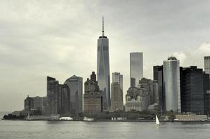 vue sur le centre-ville de manhattan, new york photo