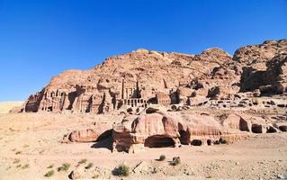 ruines à petra, jordanie photo