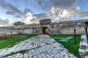 baluarte de san francisco, fortifications de san francisco de campeche au mexique. photo
