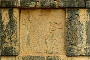 la plate-forme des aigles et des jaguars à chichen itza, au mexique. photo