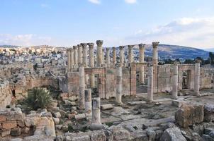 ruines antiques de jerash, jordanie photo