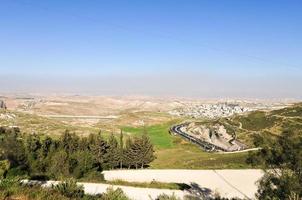vue panoramique sur l'est de jérusalem, israël pendant la journée. photo