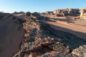 désert de wadi rum, jordanie photo