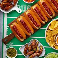 hot-dogs pour le jour du match photo