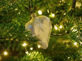 arbre de noël avec une crèche en allemagne photo