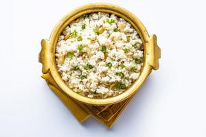 bhagar est une recette indienne de jeûne à base de millet de basse-cour photo