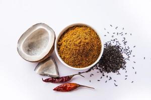 karal ou karala chutney un excellent mélange de goût et de santé, à base de graines de niger. recette maharashtriane photo