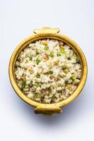 bhagar est une recette indienne de jeûne à base de millet de basse-cour photo