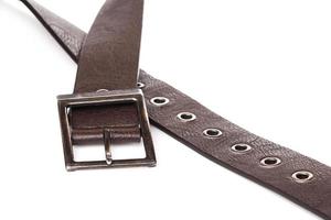 ceinture en cuir marron photo