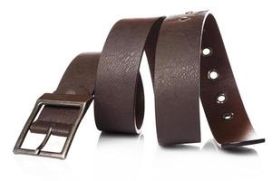 ceinture en cuir marron photo