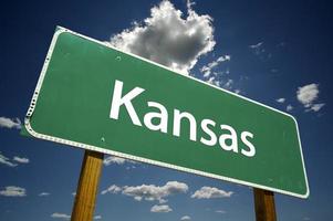 panneau de signalisation du Kansas photo