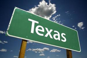 panneau de signalisation du Texas photo