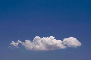 vue de nuages gonflés photo