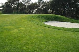 résumé des bunkers du parcours de golf photo