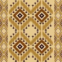broderie ikat paisley africaine et mélange de broderies tricotées thaïlandaises. motif géométrique oriental ethnique traditionnel sans couture, photo