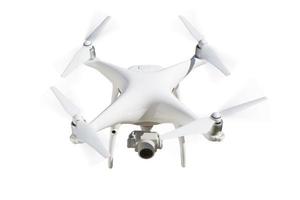 drone quadcopter uav système d'avion sans pilote isolé sur blanc. photo