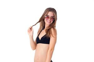 fille en maillot de bain noir photo