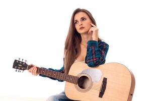 jeune fille à la guitare photo