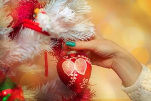 photo macro de boule de Noël