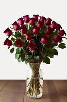 Rose. fond rose. bouquet de roses. concept de la saint-valentin, mariage, nouvel an, noël et autres vacances, affiche web, carte de voeux. photo