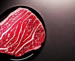 bifteck. steak juteux délicieux frais gastronomique. focus sélectionné, sous forme d'affiche. photo