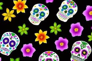 dia de los muertos, festival culturel mexicain traditionnel. jour des morts. photo