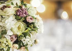 fleurs de bouquet de mariage. fleurs de mariage le jour du mariage photo