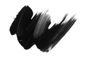 pinceau ombre noire isolé sur fond blanc. photo
