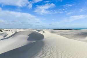 dunes de sable blanc de la réserve naturelle de nilgen photo