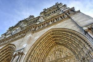 la célèbre cathédrale notre dame de paris, cathédrale de france. photo