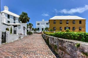 la maison d'État à st. George's, siège du parlement des Bermudes de 1620 à 1815. c'est le plus ancien bâtiment des Bermudes qui subsiste. photo