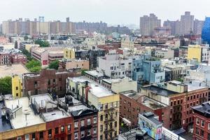 vue aérienne du bas de manhattan, y compris le bowery et le quartier chinois. photo