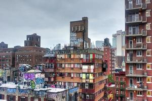 new york city - 30 juillet 2016 - paysage urbain de chinatown à new york city. photo