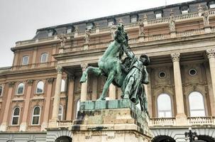 dresseur de chevaux, château de buda - budapest, hongrie. photo