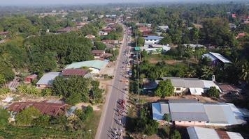 vue aérienne de la route en thaïlande photo