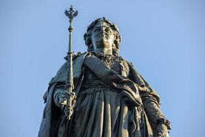 monument à catherine la grande à saint-pétersbourg, russie photo