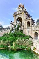 fontaine du parc de la ciutadella. c'est un parc à la limite nord-est de ciutat vella, barcelone, catalogne, espagne. photo