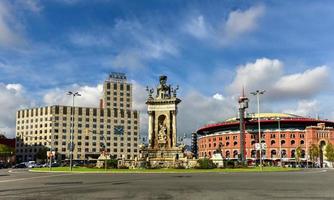 placa de espanya à barcelone, espagne. photo