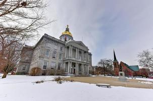 maison d'état du new hampshire, concord, new hampshire, états-unis. La State House du New Hampshire est la plus ancienne State House du pays, construite entre 1816 et 1819. photo