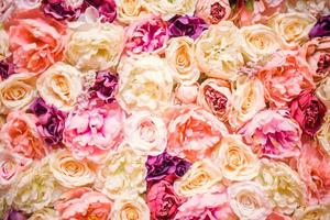 fleurs de bouquet de mariage. fleurs de mariage le jour du mariage photo